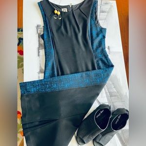 Black and Blue bossiness professional dress
